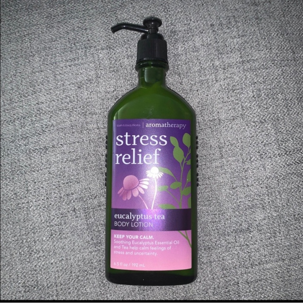 Bath & Body Works STRESS RELIEF Eucalyptus Tea Body Lotion 6.5oz Retired NWOT